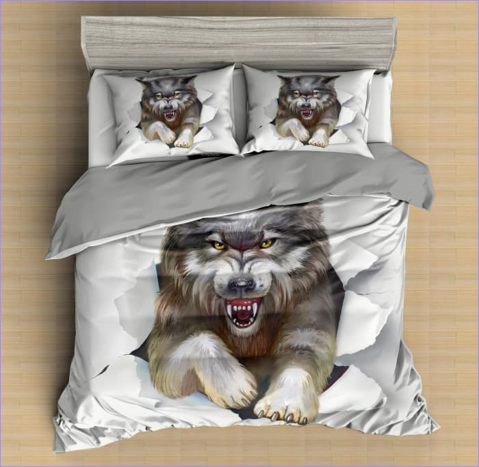 Housse de Couette Loup à l'attaque