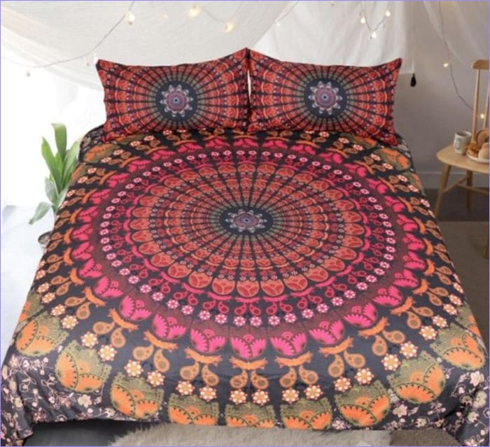 Housse de Couette Mandala Coucher de Soleil
