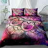 Housse de Couette Mandala Rose et Mauve