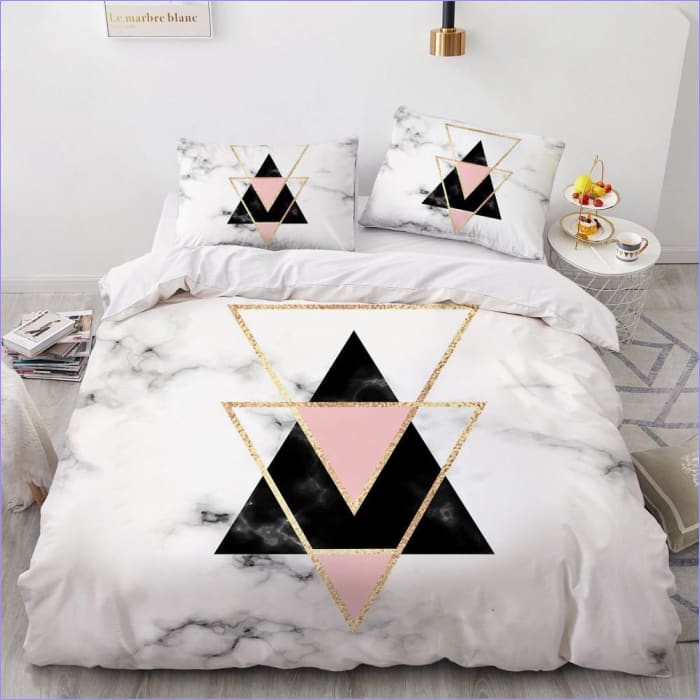 Housse de Couette Marbre Triangulation