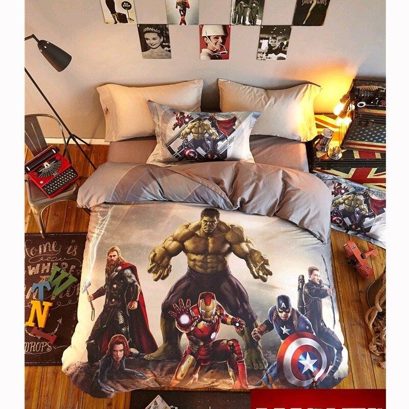 Housse de Couette Marvel Avengers 100% Coton