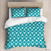 Housse de Couette Moderne Vague turquoise