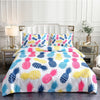 Housse de Couette Motif Ananas Multicolores