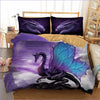 Housse de Couette Motif Dragon Violet