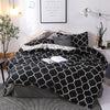 Housse de Couette Motif Noir et Blanc