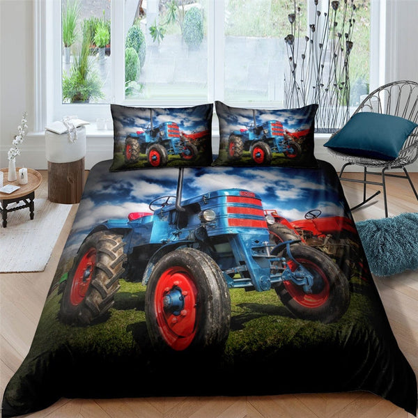 Housse de Couette Motif Tracteur | Housse De Rêve