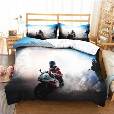 Housse de Couette Moto Burn