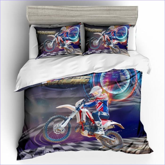 Housse de Couette Moto Cross Racing