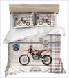 Housse de Couette Moto Cross Vintage