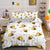 Housse de Couette Nid d'Abeille Blanc