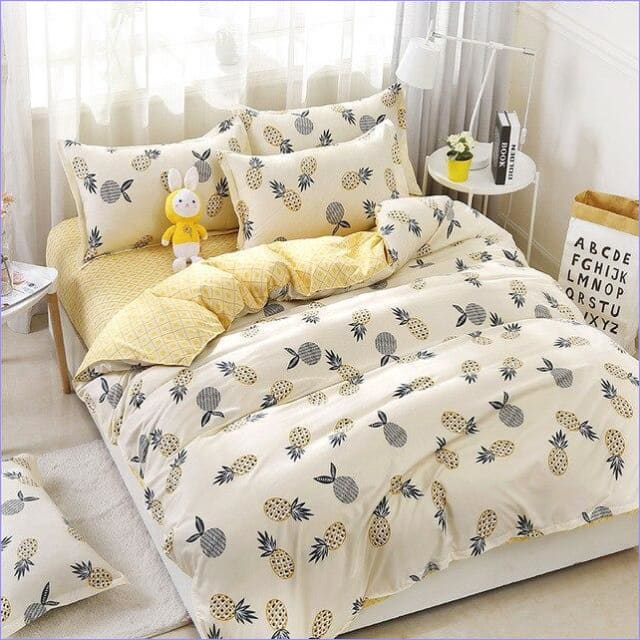 Housse de Couette Originale Ananas en folie