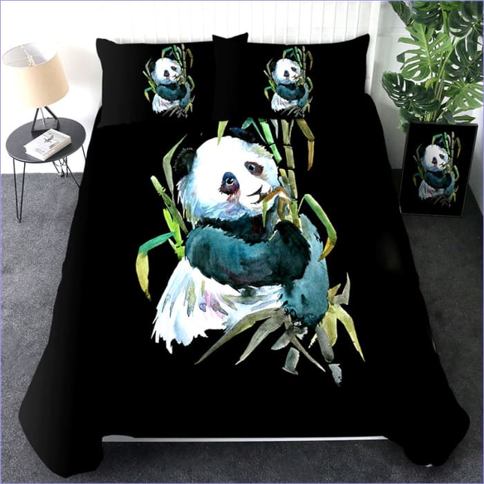 Housse de Couette Panda Bamboo Aquarelle
