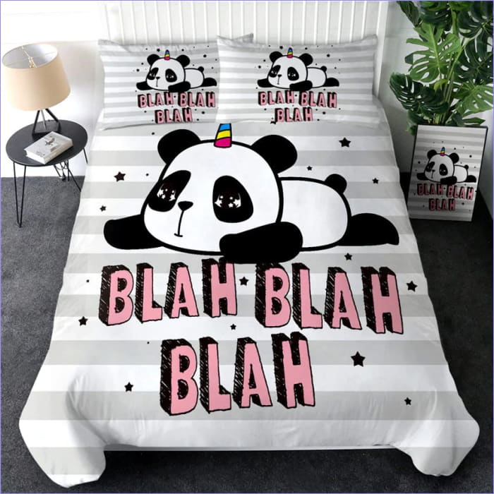 Housse de Couette Panda Blah Blah