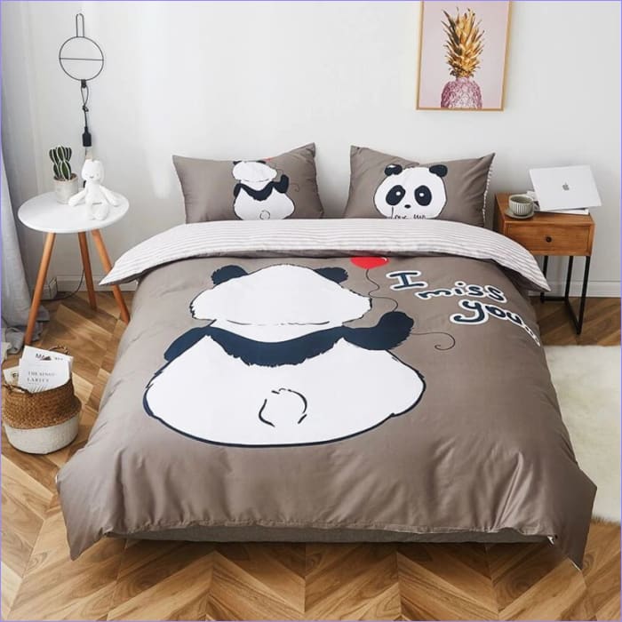 Housse de Couette Panda I Miss You
