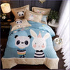 Housse de Couette Panda & Lapin