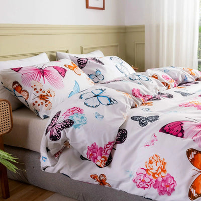 Housse de Couette Papillons Multicolores