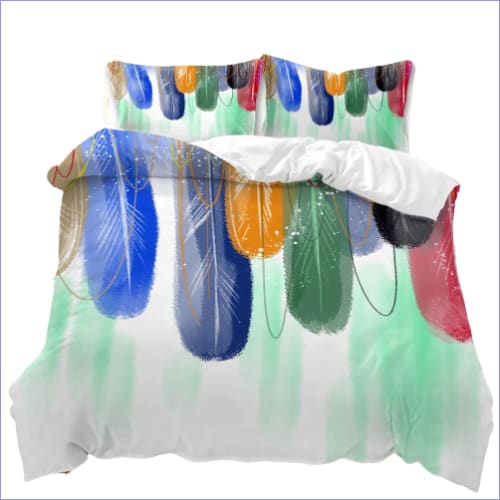 Housse de Couette Plumes Ornementales