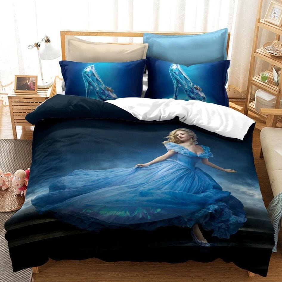 Housse de Couette Robe de Princesse Bleue
