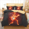 Housse de Couette Rock Squelette En Flamme