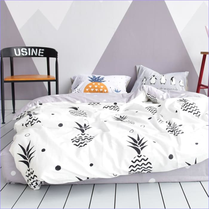 Housse de Couette Scandinave Ananas