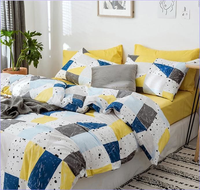 Housse de Couette Scandinave Colorée