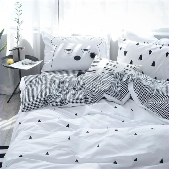 Housse de Couette Scandinave Triangles Nordiques