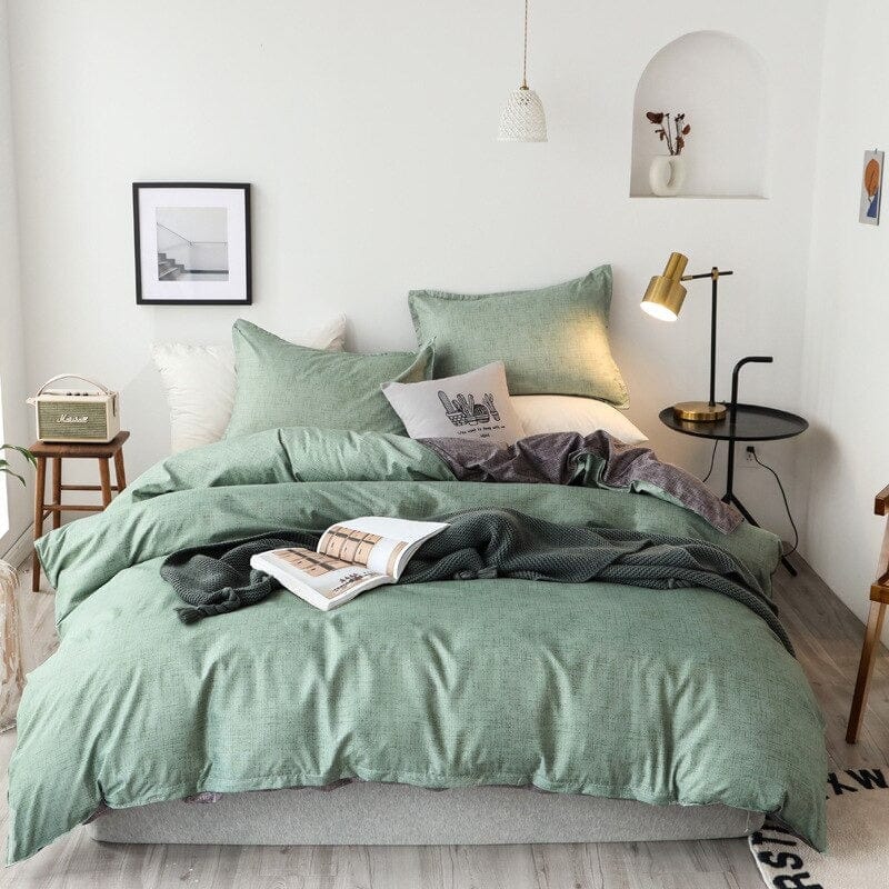 Housse de Couette Scandinave Vert d'Eau
