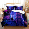 Housse de Couette Style New York Violette