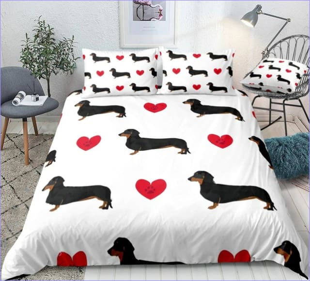 Housse de Couette Teckel Lovers