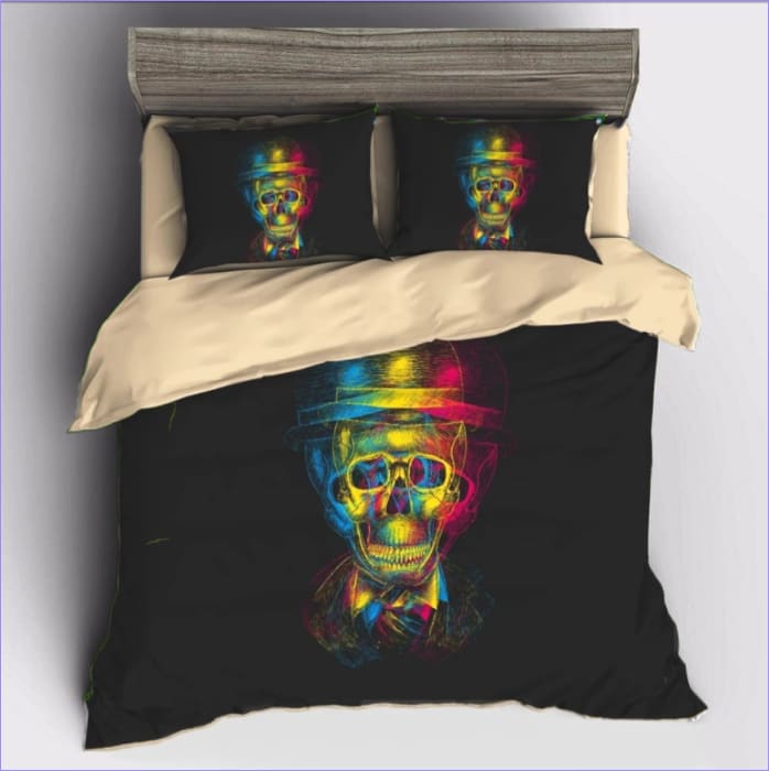 Housse de Couette Tête de Mort Anonymous