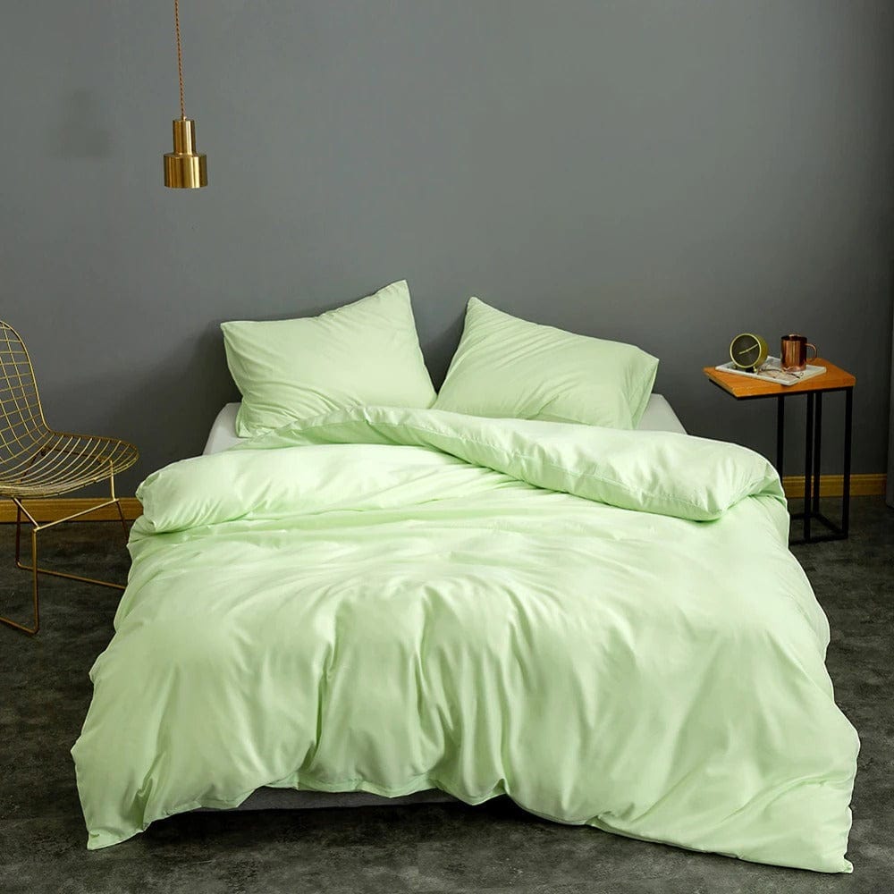 Housse de Couette Vert Amande