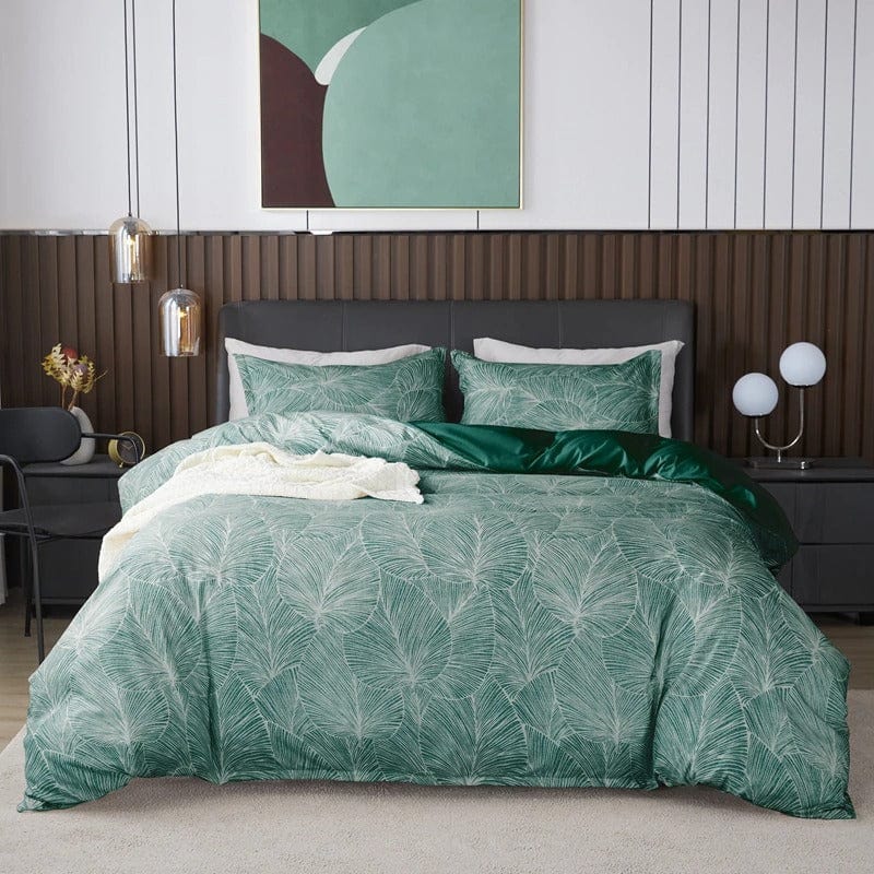 Housse de Couette Vert Foncé