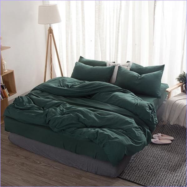 Housse de Couette Vert Sapin