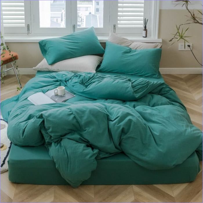 Housse de Couette Vert Turquoise