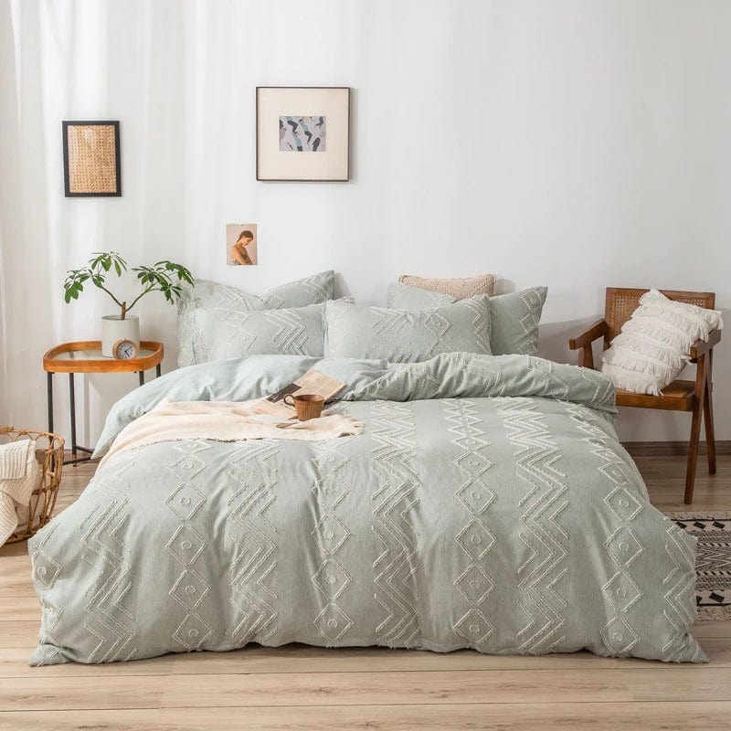 Housse de Couette Verte d'Eau