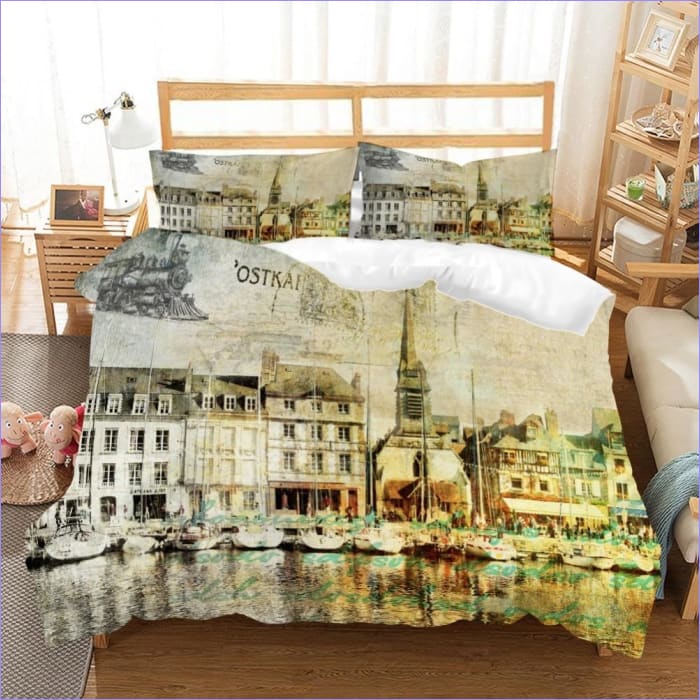 Housse de Couette Ville Vintage