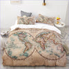 Housse de Couette Vintage Globe Terrestre