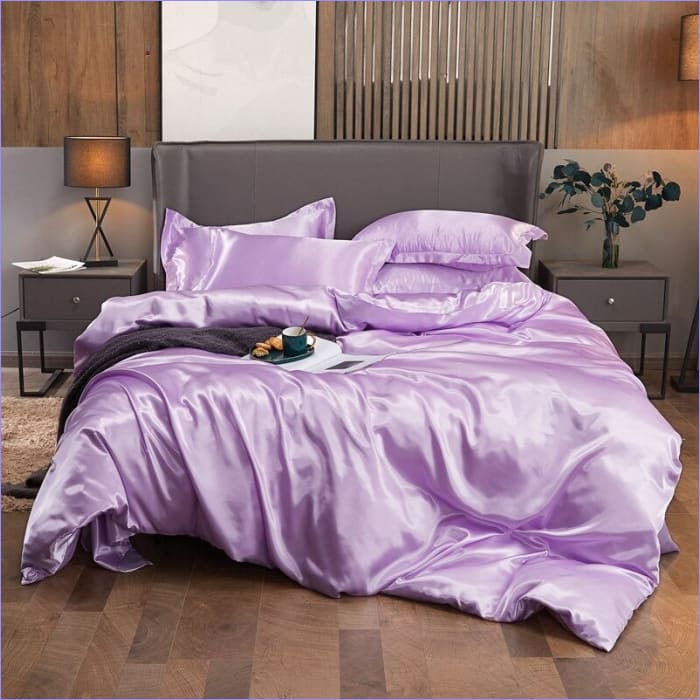 Housse de Couette Violet Clair Pastel