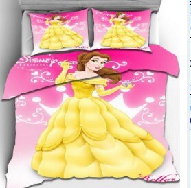 Housse de couette Belle Sur Fond Rose