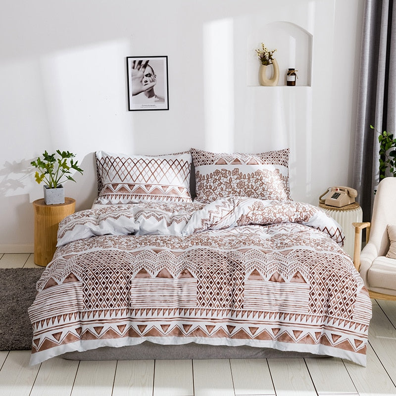 Housse de couette Scandinave Blanche