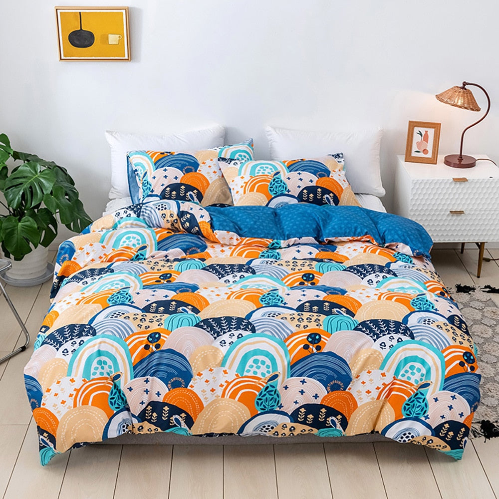 Housse de couette Scandinave Multicolore