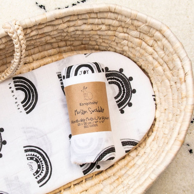 Plaid Bébé Blanc et Noir