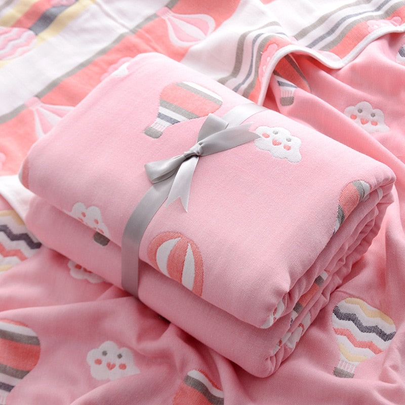Plaid pour Bébé Rose la Vie dans le Ciel